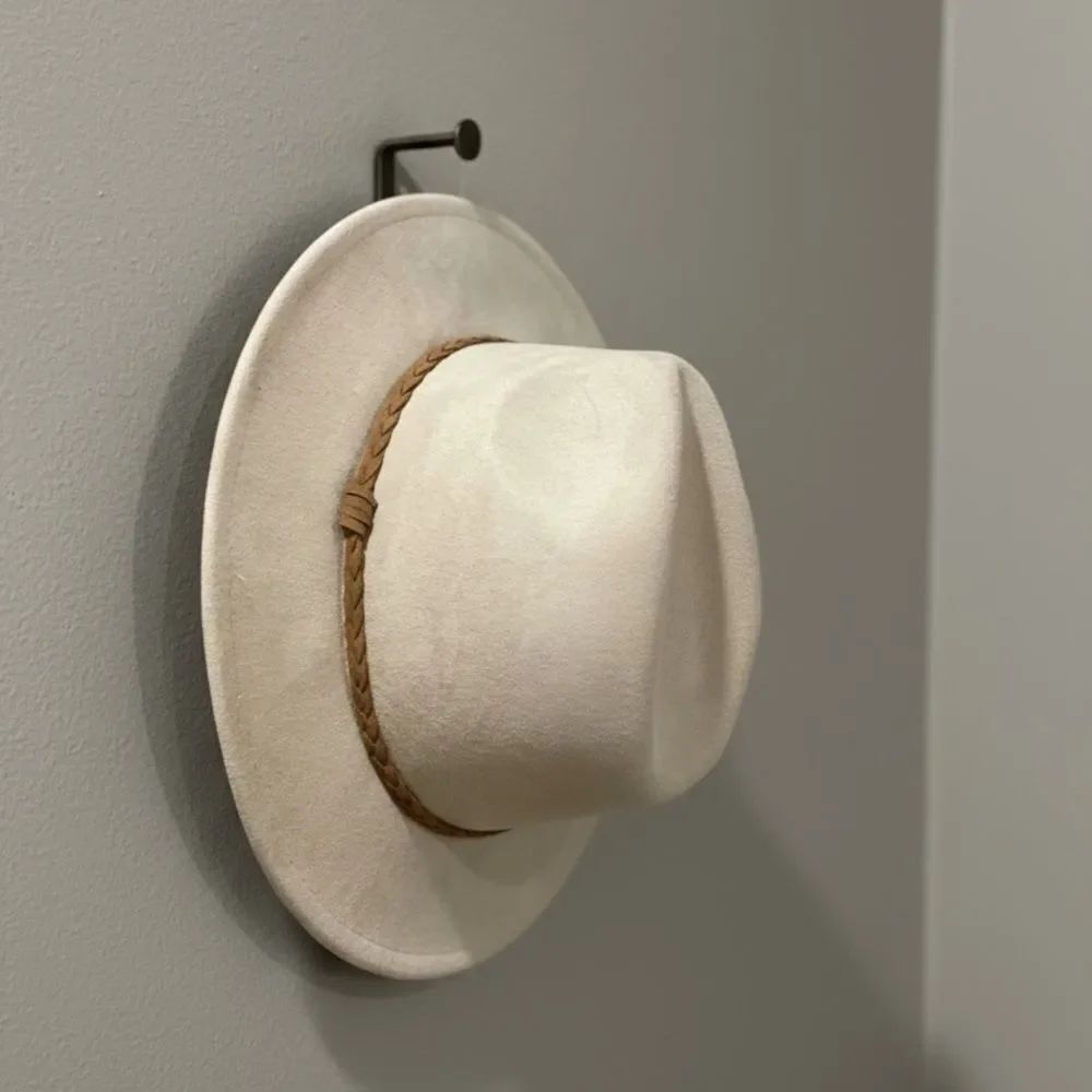 Beige Suede Western Fedora Hat NWT